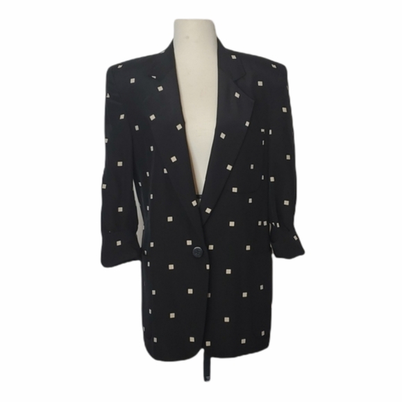 Ellen Tracy Jackets & Blazers - Vintage Linda Allard Ellen Tracy 100% Silk Blazer Sz 8P